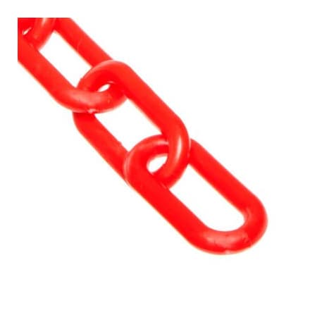 Gec Mr. Chain Plastic Chain Barrier, 1-1/2inx25'L, Red 30005-25